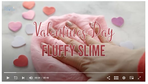 valentine's day slime